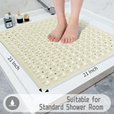 Shower Stall Mat Non Slip,Soft Square Bath Mat for Shower with Suction Cups and Drain Holes, Stall Floor Mats for Bathroom In Australia - Darrahopens
