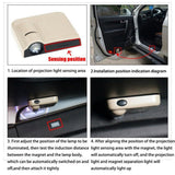 Custom Logo Wireless LED Projector, Car Door Welcome Light Car Door Step Courtesy Welcome Lights for Cars,Trucks, Supercars,2pcs