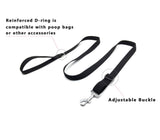 Black Durable Nylon Dog Training Leash,Dog/Puppy Obedience Recall Training Agility  Training Leash, Play, Safety （Black)