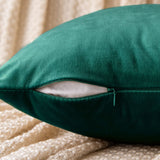Velvet Emerald Green Throw Pillow Covers Pack of 2 Soft Decorative Square Cushion Covers for Couch Sofa Bed Livingroom Car,40x40Cm In Australia - Darrahopens