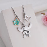 Cute Necklace Gifts for Women Girls, Inspired Birthday Christmas for Granddaughter Daughter Niece （blue）