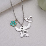 Cute Necklace Gifts for Women Girls, Inspired Birthday Christmas for Granddaughter Daughter Niece （blue）
