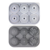 4Pack Ice Molds ，Silicone Ice Mold Set - Rose, Diamond, and Sphere Shape，Easy Release Ice Ball for Cocktails & DIY Drinks