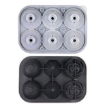 4Pack Ice Molds ，Silicone Ice Mold Set - Rose, Diamond, and Sphere Shape，Easy Release Ice Ball for Cocktails & DIY Drinks