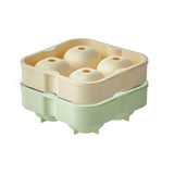 Tray Making Mold with Shaped Small Ice Cubes Silicone Round Cube Flower Shape for Chilling Whiskey Cocktail Bourbon Juice （2pcs） In Australia - Darrahopens