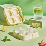Tray Making Mold with Shaped Small Ice Cubes Silicone Round Cube Flower Shape for Chilling Whiskey Cocktail Bourbon Juice （2pcs） In Australia - Darrahopens