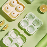 Tray Making Mold with Shaped Small Ice Cubes Silicone Round Cube Flower Shape for Chilling Whiskey Cocktail Bourbon Juice （2pcs） In Australia - Darrahopens