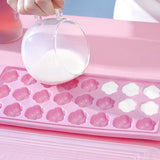 Easy-Release Silicone & Flexible 24-Ice Cube Trays With Spill-Resistant Removable Lid, For Cocktail, Freezer, Stackable Ice Trays In Australia - Darrahopens