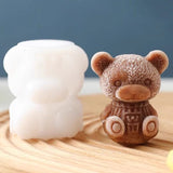 2Pcs 3D Teddy Bear Ice Silicone Molds Ice Cube Trays Mold Silicone Animal Mold Soap Candle Mold Ice Cube for Coffee Milk Tea Candy In Australia - Darrahopens