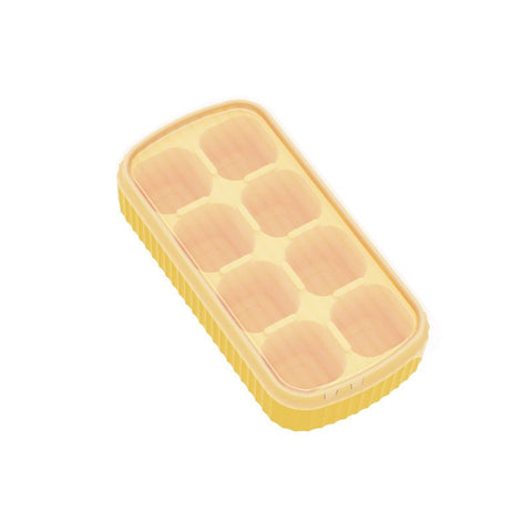 Silicone Ice Cube Tray, with Lid,8 Grid Soft Bottom Ice Cube Tray, Square Fruit Ice Cube Maker, Easy Operation (4pcs) In Australia - Darrahopens