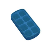 Silicone Ice Cube Tray, with Lid,8 Grid Soft Bottom Ice Cube Tray, Square Fruit Ice Cube Maker, Easy Operation (4pcs)