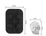 Silicone Ice Molds, 3D Silicone Molds, Reusable Ice Cubes, Silicone Molds with Skull for Cocktails, Iced Tea, and Chilled Drinks