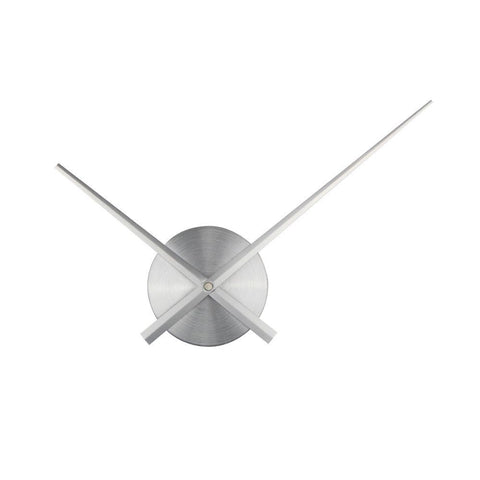 3D Clock Hands, DIY Large Clock Hands Needles Wall Clocks 3D Home Art Decor Quartz Clock Mechanism Accessories (Silver)