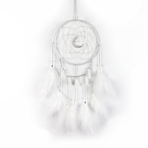 Nice Dream Grey Dream Catchers, Room Nursery Decor for Girls Boys, Handmade Feather Wall Decor Home Ornaments Craft （4pcs） In Australia - Darrahopens