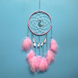 Nice Dream Grey Dream Catchers, Room Nursery Decor for Girls Boys, Handmade Feather Wall Decor Home Ornaments Craft （4pcs） In Australia - Darrahopens