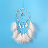 Nice Dream Grey Dream Catchers, Room Nursery Decor for Girls Boys, Handmade Feather Wall Decor Home Ornaments Craft （4pcs） In Australia - Darrahopens
