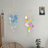Shell Moon Wind Chime Wall Decor Hanging Mobile Decorative Ocean Handmade Home Decor Eye-catching Exquisite Creative（3pcs） In Australia - Darrahopens