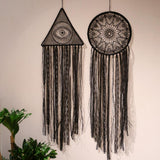 Black Dream Catchers for Kids Bedroom Handmade Lace Boho Wall Art Hanging Ornament Gift Living Room Dorm Decoration（2pcs） In Australia - Darrahopens