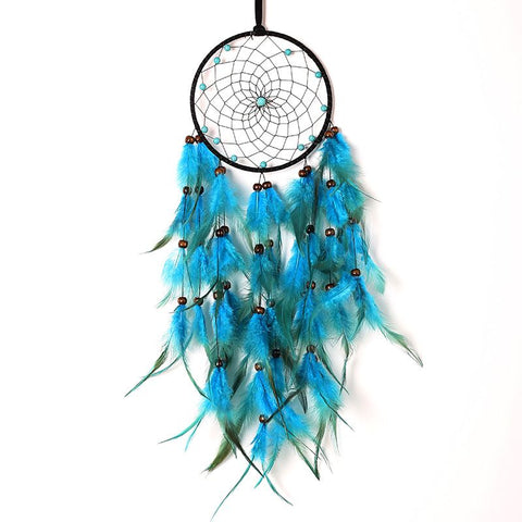 LED Lights Handmade Feather Dreamcatcher Wall Hanging Ornament Home Decor for Kids Children Girls Adults Bedroom Birthday Gift