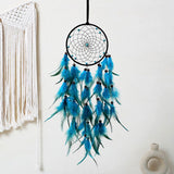 LED Lights Handmade Feather Dreamcatcher Wall Hanging Ornament Home Decor for Kids Children Girls Adults Bedroom Birthday Gift