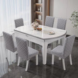 Stylish Dining Room Chairs with Solid Wood Legs, Set of 6 (Gray)
Classic Upholstered Accent Dining Chair