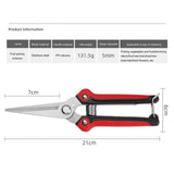 Straight Pruning Shears Gardening Scissors Hand Pruner Pruning Shear Garden Shears Multi-Tasking Garden Snips For (Red)