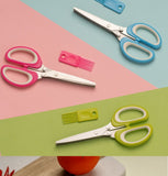 Multipurpose 5 Blade Kitchen Herb Shears Herb Cutter with Safety Cover and Cleaning Comb for Chopping Chive (3pcs)