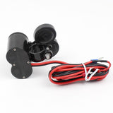 Motorcycle Phone,Handlebar Power Cigarette Lighter Socket Single USB Blue LED Waterproof for Electronic Devices
