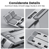 Portable Laptop Stand Holder Aluminum Tablet Stand Foldable Laptop Bracket Computer Tablet Stand PC Holder Support Notebook In Australia - Darrahopens