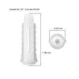 Wall Anchor Plastic Nylon Tubing New Barbed Structure Increases Joining Power - for Brick Concrete and Cement Wall Fastening