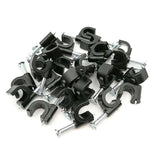 Cable Wire Clips Nail in Cable Clips Cable Tacks Coaxial Nail Clamps Cable Nails for Cords Cable Management Ethernet