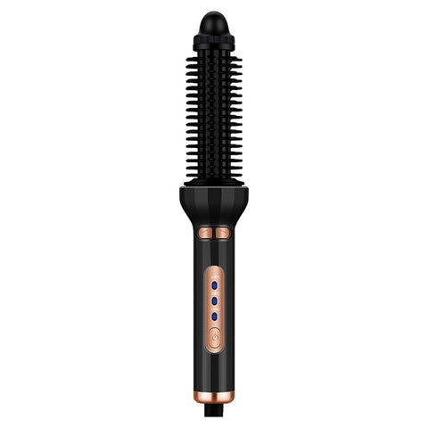 Hair Curling Iron Brush,Hot Curling Comb Ceramic Rotating Curling Iron ,Heated Round Brush Hair Styler Tool for Short Hair