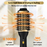 Hair Dryer Brush Blow Dryer Brush, Hot Air Brush with Oval Barrel, Salon-Grade Hair Dryer Brush Blow Dryer for All Hair Types