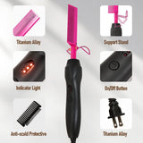 Pink Hot Comb Electric Hot Comb Heating Pressing Combs Hair Straightening Hot Comb Hair Straightener Heat Pressing Combs In Australia - Darrahopens