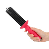 2pc Hair Fluffy Curling Roll Comb, Anti Slip Curling Wand, Comb Teeth Curling Roll Comb for Curly Hair with Comfortable Grip In Australia - Darrahopens