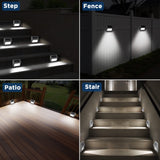 12pc Solar Lights for Outside, Solar Deck Lights Outdoor, Waterproof Fence Solar Lights for Fence, Patio, Garden, Pathway In Australia - Darrahopens