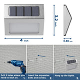 12pc Solar Lights for Outside, Solar Deck Lights Outdoor, Waterproof Fence Solar Lights for Fence, Patio, Garden, Pathway