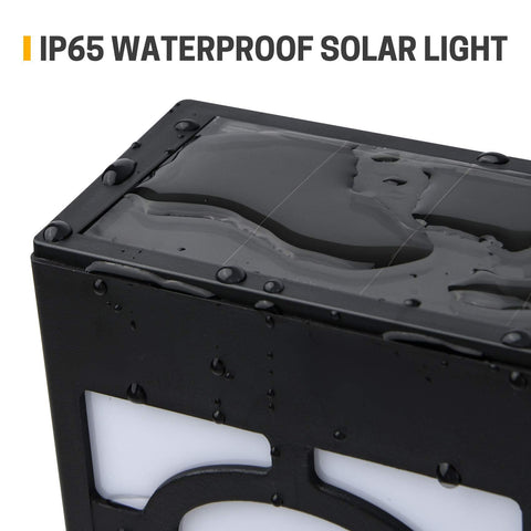4pc Solar Lights Outdoor, Decorative Solar Fence Lights Waterproof, Solar Deck Lights for Deck, Fence, Patio, Yard In Australia - Darrahopens