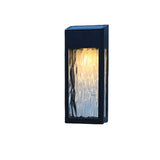 2pc Solar Fence Lights Solar Post Accent Light/Wall Light for Outdoor,  Porch and Garage, Body in Aluminum and Glass Waterproof