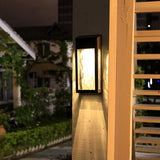 2pc Solar Fence Lights Solar Post Accent Light/Wall Light for Outdoor,  Porch and Garage, Body in Aluminum and Glass Waterproof