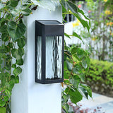2pc Solar Fence Lights Solar Post Accent Light/Wall Light for Outdoor,  Porch and Garage, Body in Aluminum and Glass Waterproof