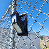 2pc Clip on Solar Lights Outdoor Waterproof Motion Sensor Lights Solar Security Lights for Chain Link Fence Camping Gate