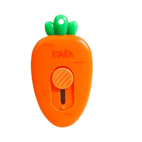 4pc Creative Carrot an Strawberry Shaped Art & Craft Cutter Retractable Box Letter Opener Portable Utility Knives Office In Australia - Darrahopens