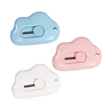 3PCS Mini Cloud Shaped Utility Knife, Portable Retractable Box Cutter Letter Opener with Key Chain Hole, Safety Package Box Opener In Australia - Darrahopens