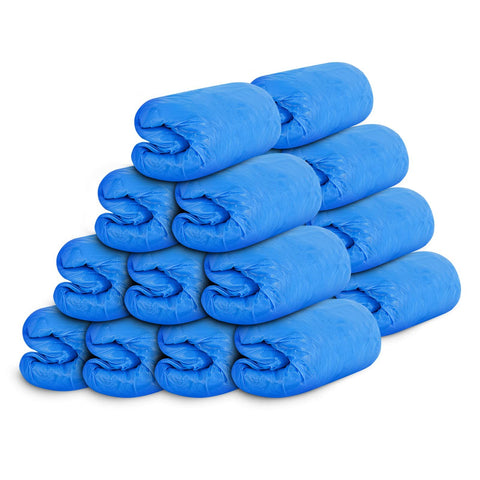 100pc Covers Disposable Non-slip for Indoors  Waterproof Premium  Booties Shoes Protectors Covering Blue, Large In Australia - Darrahopens