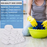 100pc Shoe Covers Disposable,Boot Covers Waterproof Non Slip -Resistant One Size Fits Most for Rain Cleaning Indoor