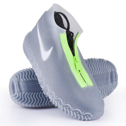 Silicone Waterproof Shoe Covers, reusable upgraded overshoes with waterproof zipper, Boots Non-Slip Washable Protection In Australia - Darrahopens