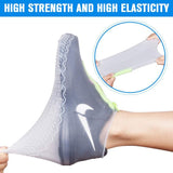 Silicone Waterproof Shoe Covers, reusable upgraded overshoes with waterproof zipper, Boots Non-Slip Washable Protection In Australia - Darrahopens