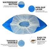 100pc Premium Disposable Non Slip Boot & Shoe Covers - Pack of  - Waterproof Double Layer Bottom - Extra Thick, Durable, Recyclable