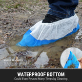 100pc Premium Disposable Non Slip Boot & Shoe Covers - Pack of  - Waterproof Double Layer Bottom - Extra Thick, Durable, Recyclable